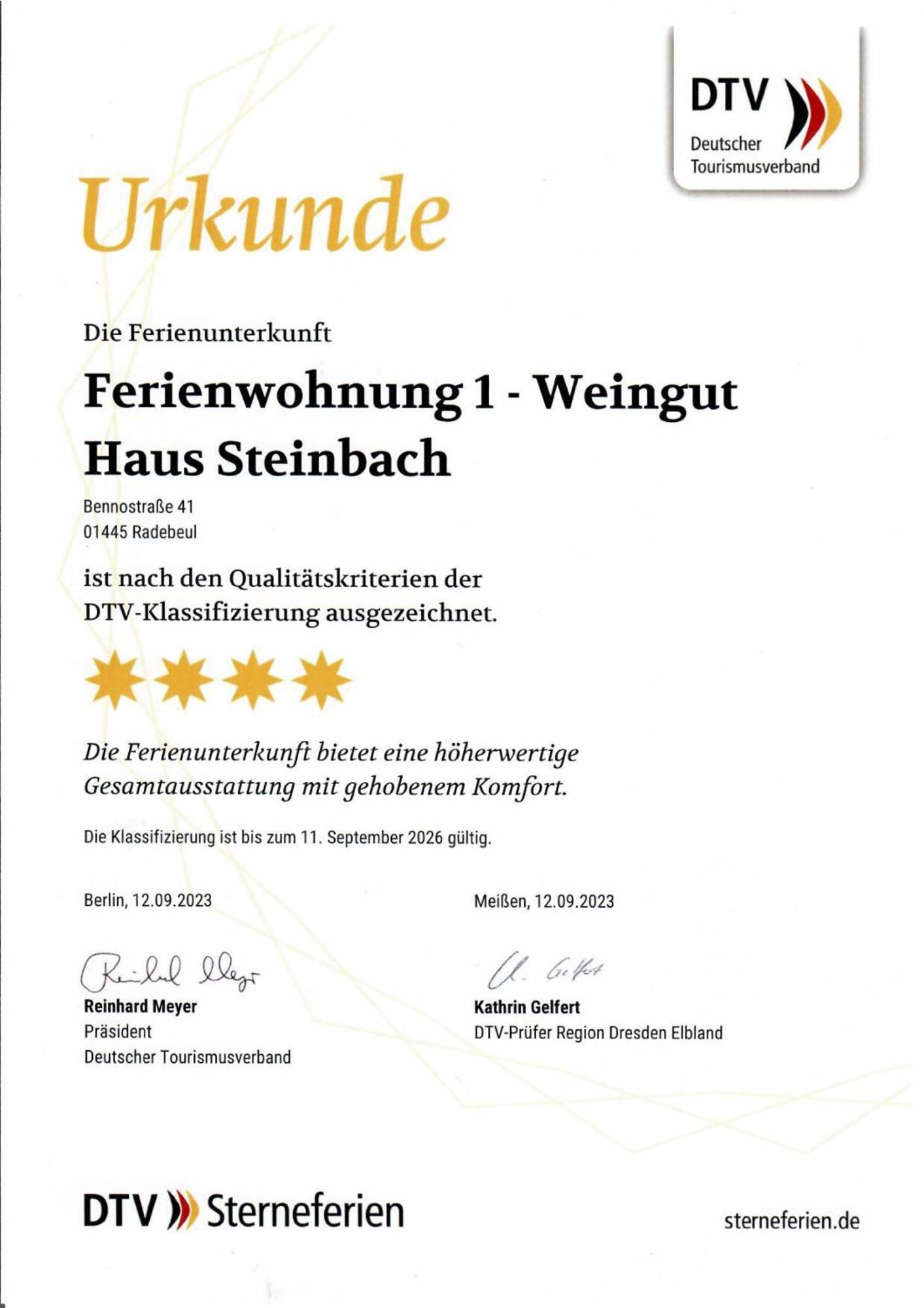 Ferienhaus Weingut Haus Steinbach