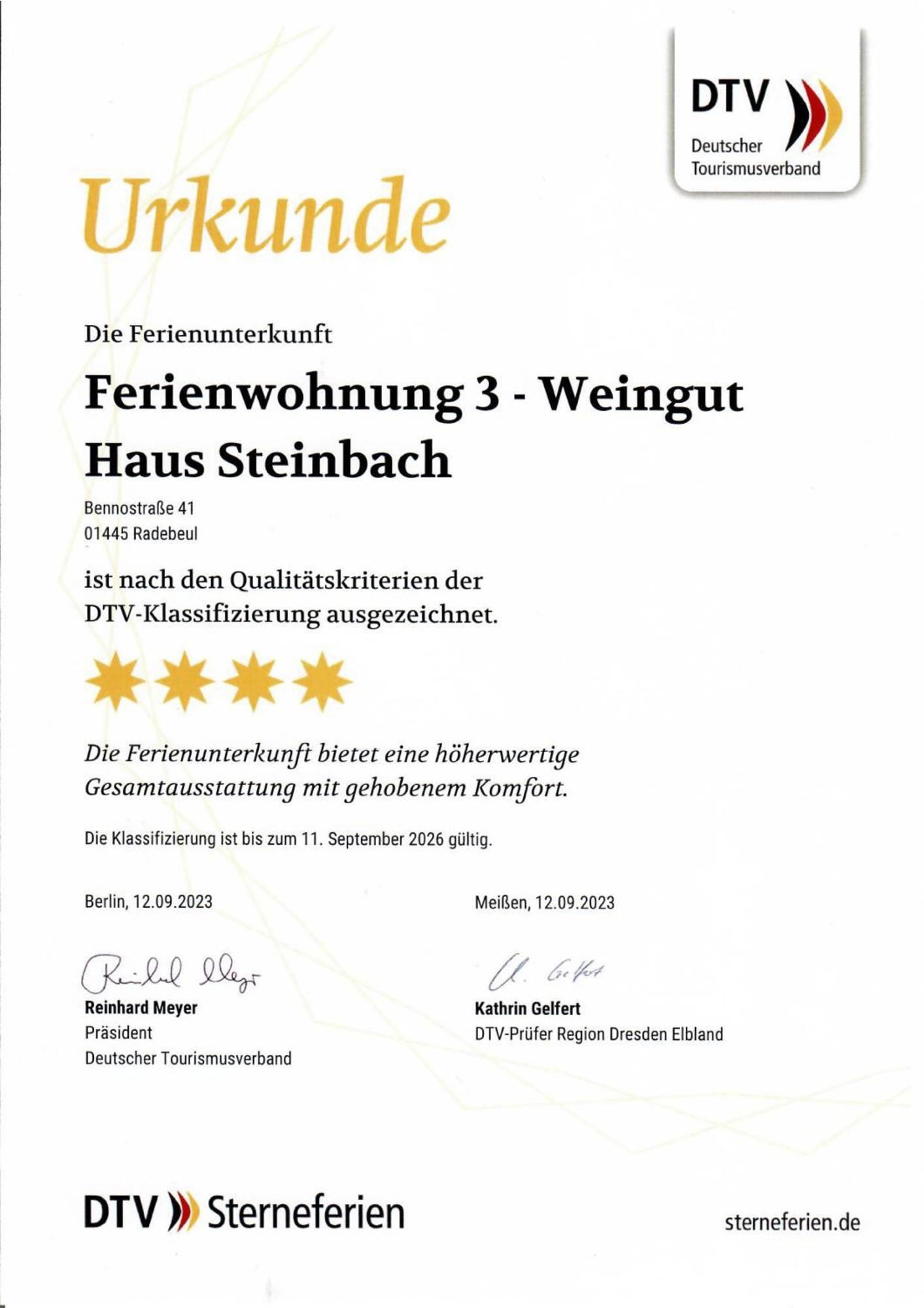 Ferienhaus Weingut Haus Steinbach Radebeul